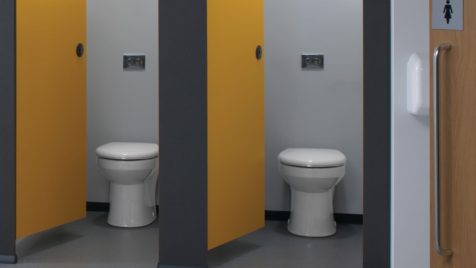 Twyford Sola back-to-wall WC solutions for the education sector Twyford Sola back-to-wall WC solutions for the education sector